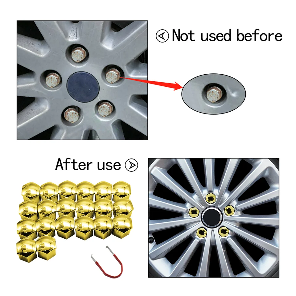 sourcing map 20pcs Red 21mm Car Wheel Lug Nut Cap Tyre Hub Screw Bolt Dust Cover sourcing map 20pcs Red 21mm Car Wheel Lug Nut Cap Tyre Hub Screw Bolt Dust Cover