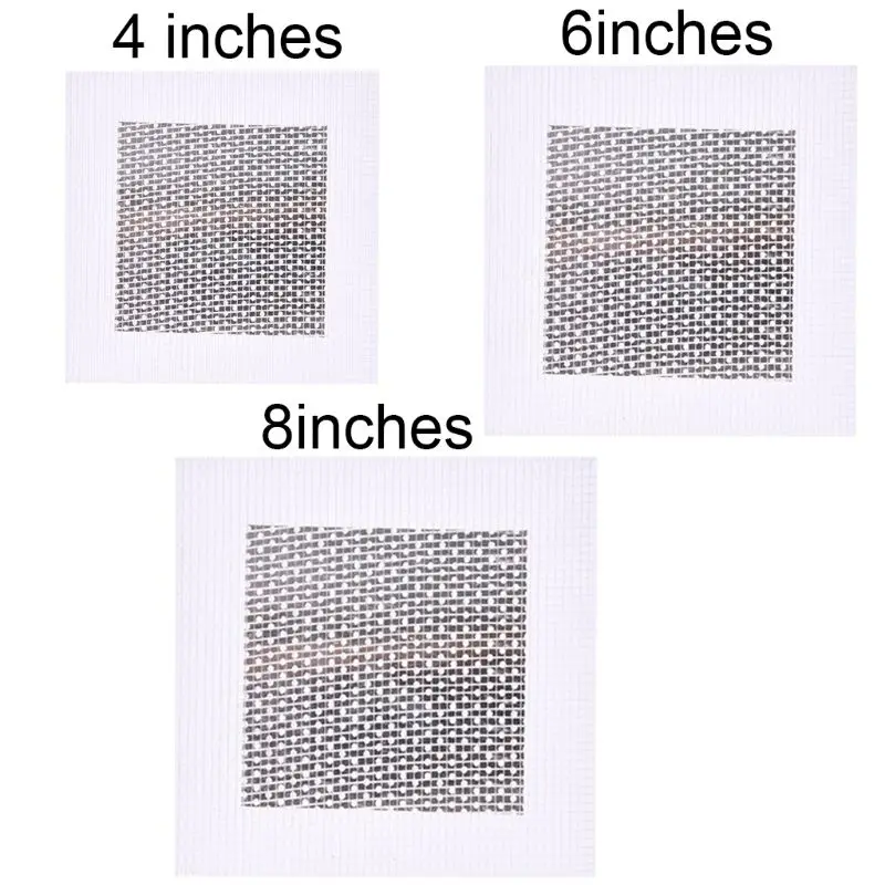 Mesh Wall Repair Patch Adhesive Fix Hole Ceiling Plaster Damage 4/6/8''