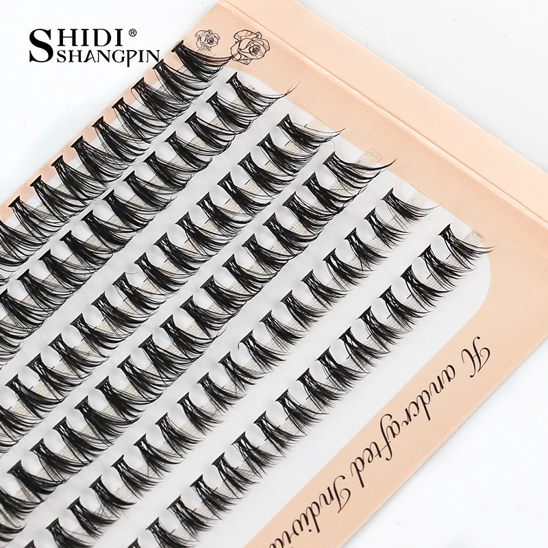 개별 속눈썹 10-100PCS 자연 가짜 속눈썹 확장 6 행 20D C 컬 120 번들 메이크업 섬모 속눈썹 확장 용품