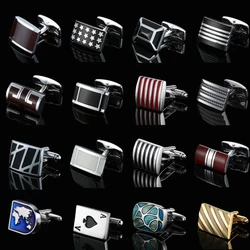 New fashion men's French shirt Cufflinks high quality enamel craft stripe Cufflinks wholesale / retail