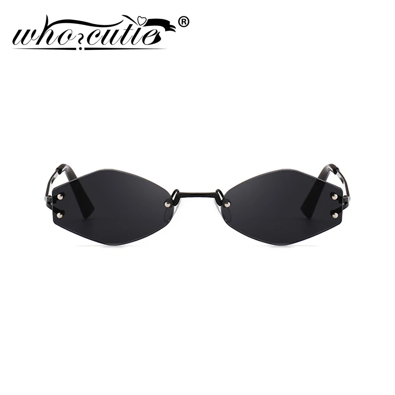 90s Retro Kendall and Kylie Sunglasses Women Brand Design 2025 Vintage Tint Yellow Red Lens Frameless Sun Glasses Shades OM565 image 3