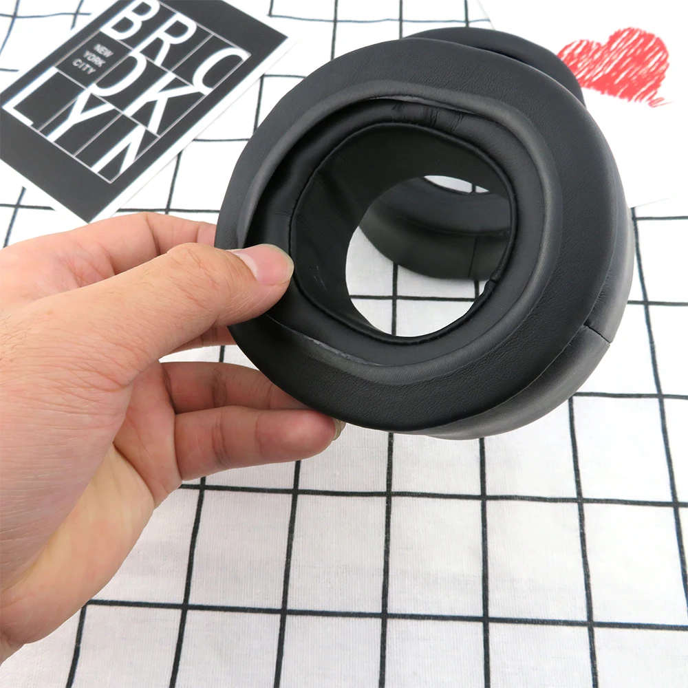 Almohadillas para auriculares Sony MDR-DS7500 MDR DS7500, repuesto de almohadillas para los oídos, Material de cuero arrugado