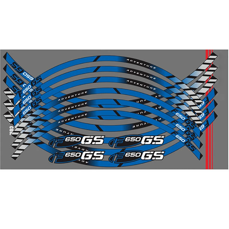 Autocollant réfléchissant pour roue avant et arrière de moto, décoration de bande d'opathie, autocollant de jante intérieure, autocollant pour BMW F650GS, F650 GS, f650gs