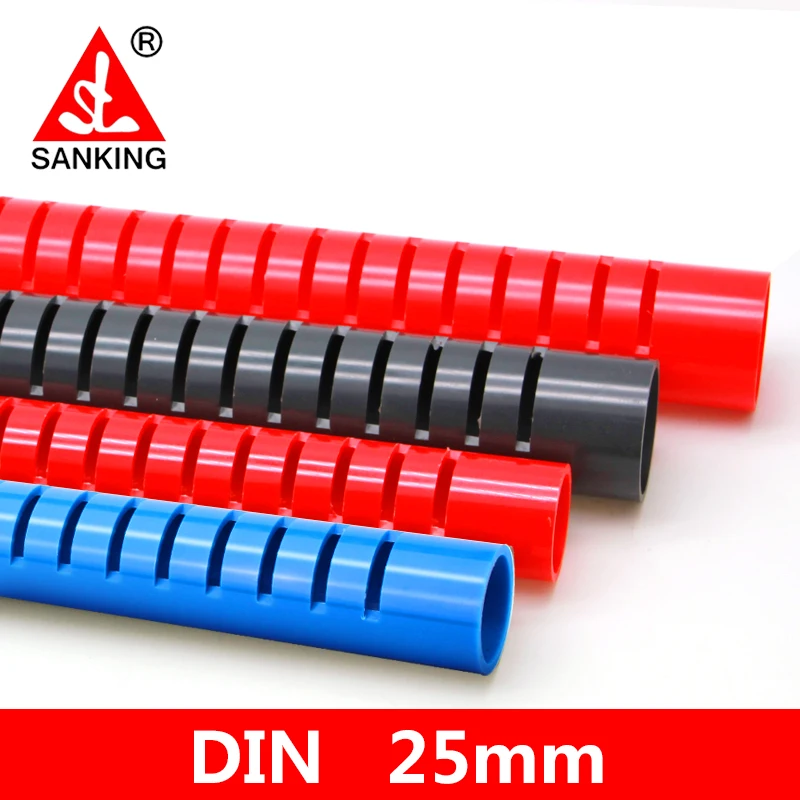 Sanking  UPVC 25mm Rain Pipe  Fish Tank Tube Joint Garden Irrigation Water Pipe Adapter Fittings