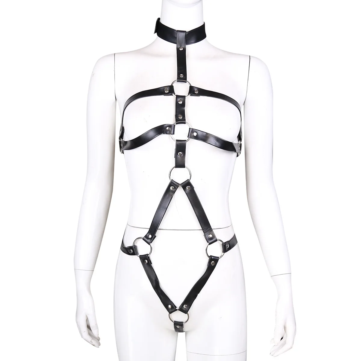 Slave Bondage Body Leather Harness With Arm Handcuffs For Fetish Bdsm Adult Games,Erotic Rope Flirting Accessory For Sexy Women