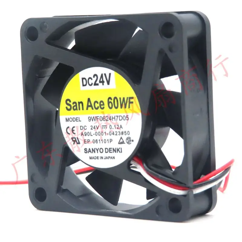 New original A90L-0001-0423#50 9WF0624H7D05 0.12A DC24V 6015 6cm FANUC system cooling fan