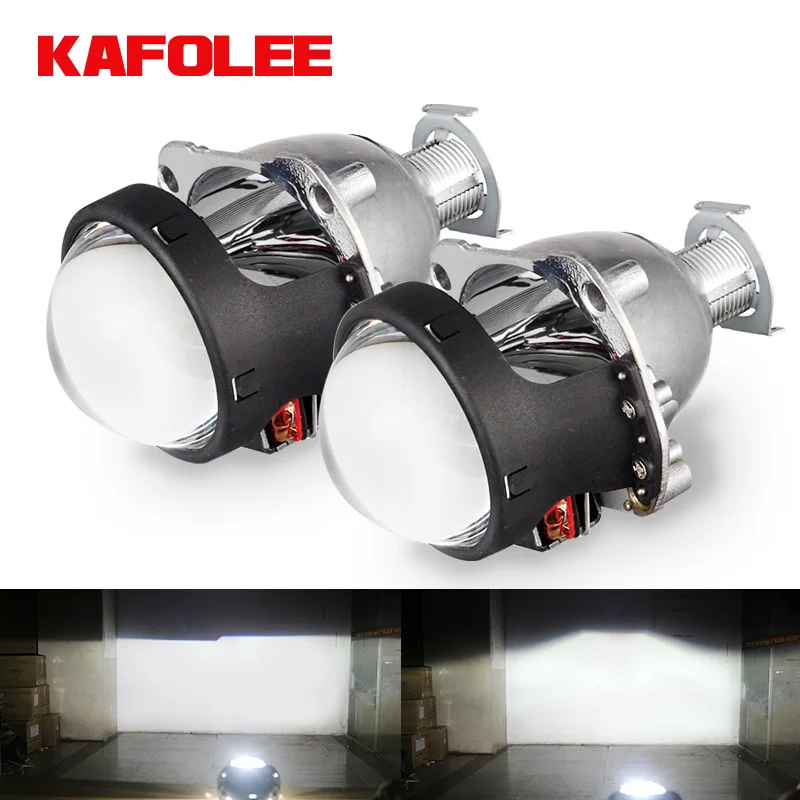 

KAFOLEE Retrofit Styling HID Bi-xenon High Low Beam H1 Mini Projector Headlight lenses H4 H7 HB3 Car Headlights 2.5inch LHD RHD