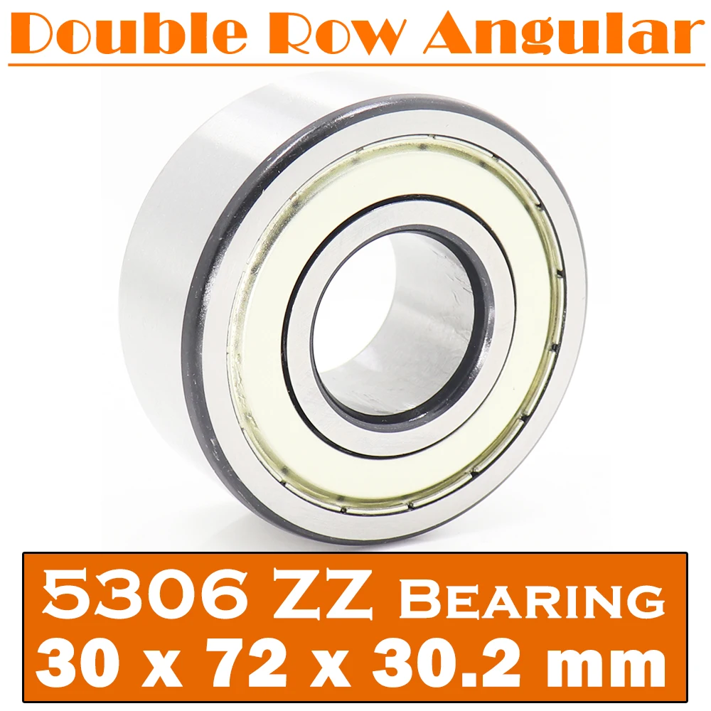 5306 ZZ Bearing 30*72*30.2 mm ( 1 PC ) Axial Double Row Angular Contact 5306ZZ 3306 ZZ 3056306 Ball Bearings