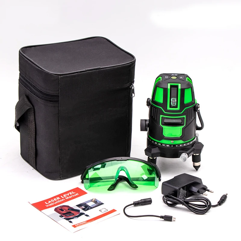 ARTBULL 5 line green red laser level Cross Line Laser Self-Leveling Vertical & Horizontal Lasers