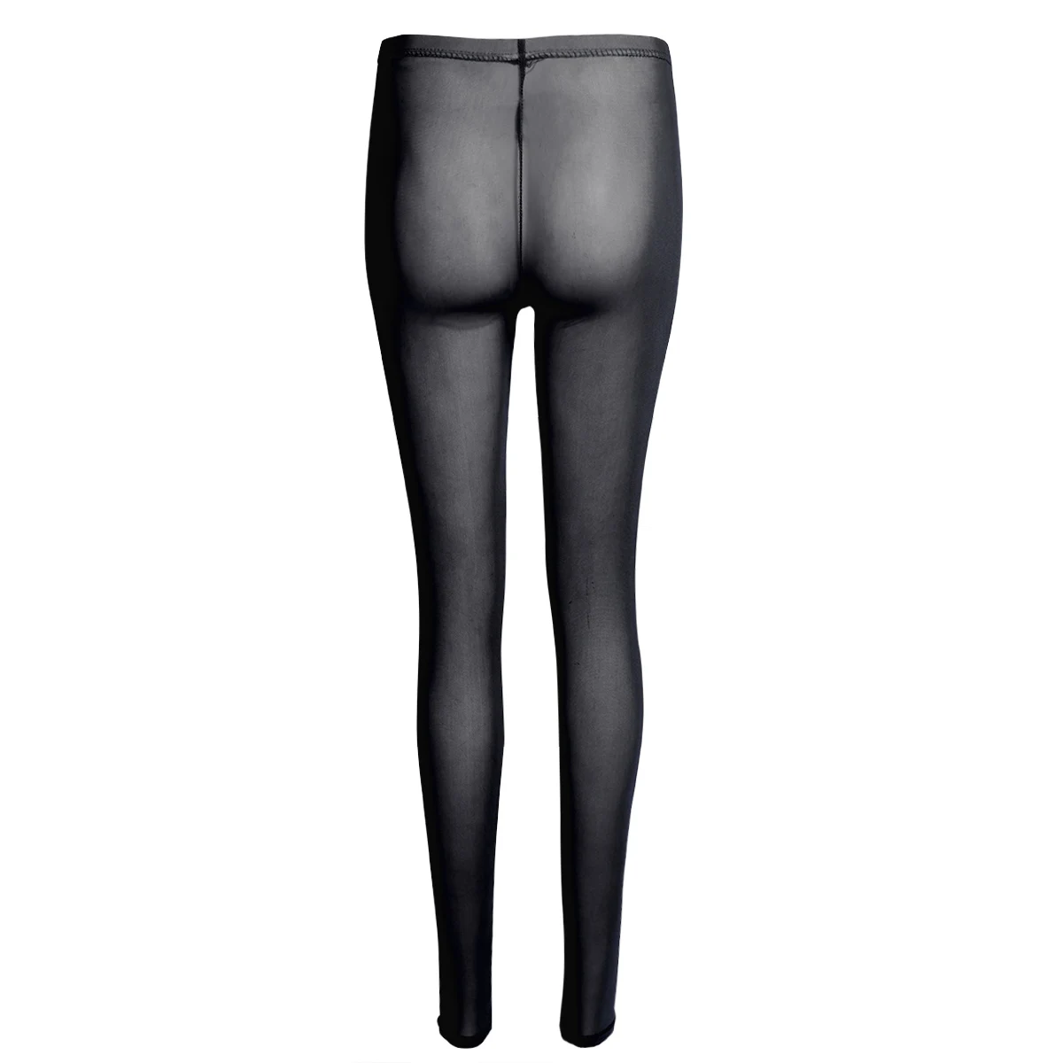 Sexy Women Sheer Leggings Mesh Tights Trouser High Waist See Through Pants Female Lingerie Stretchy Slim Legging Pantalon