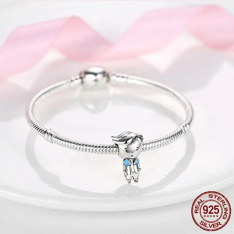 Im Angebot Charms Kleine Mädchen Jungen Anhänger Prinzessin Prinz Hund Katze Perlen Passend für Original-Armband Schmuck Kindergeschenk – Detail 24