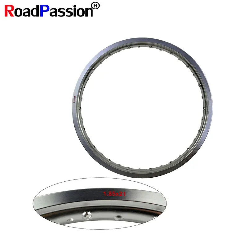 Cross รถจักรยานยนต์ Dirt Bike ล้อ1.85X21 1.85 21นิ้วสีดำ36 Spokes หลุม6061อลูมิเนียมการบินมอเตอร์ไซด์