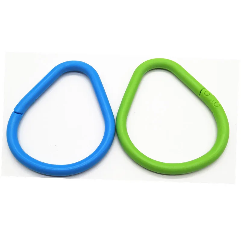 2PCS Double Buckle High Toughness Plastic Opening Ring Card Ring Color Multi-Function Buckle Ring Loose-Leaf Ring Buckle Binder