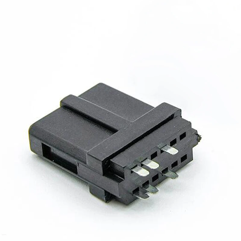 100PCS For N64 Connector Male Cable 6 Pin Multi Out Connector/Plug AV Repair with Black Shell Nut