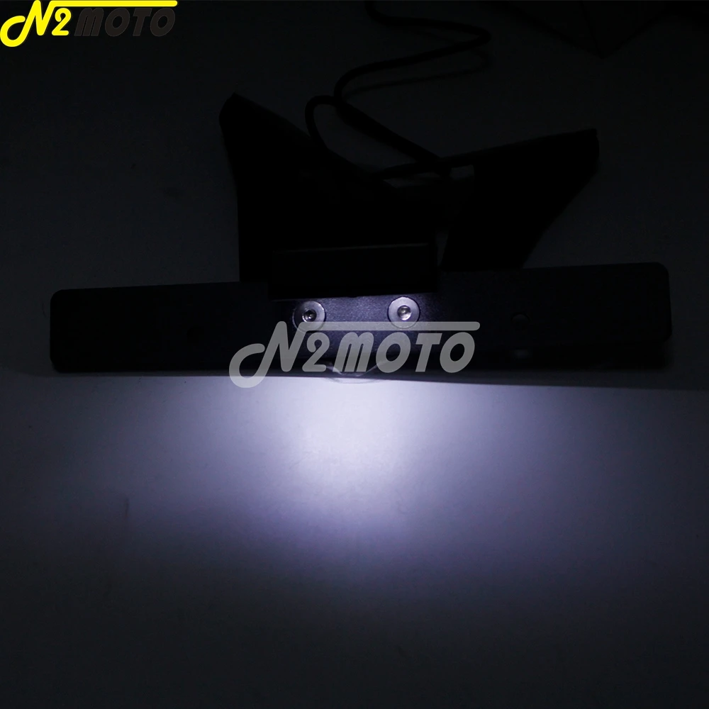 รถจักรยานยนต์ LED CNC สีดำหาง Tidy Fender Eliminator ป้ายทะเบียน Bracket สำหรับ SUZUKI GSX-R 1000 2009-2016