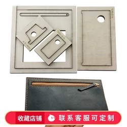 Minimalist women's handbag knife mold manual leather wallet laser knife mold spot 4 DIY