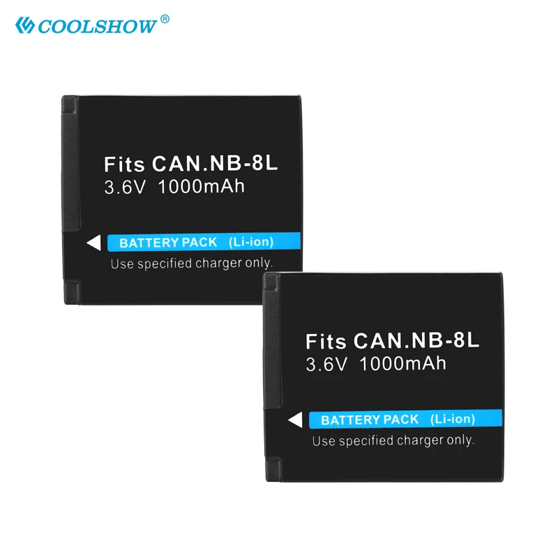 NB-8L NB 8L NB8L Battery For Canon PowerShot A3000 A3300 A3200 A1200 IS A3100 A2200 Camera Batterie 1000mAh
