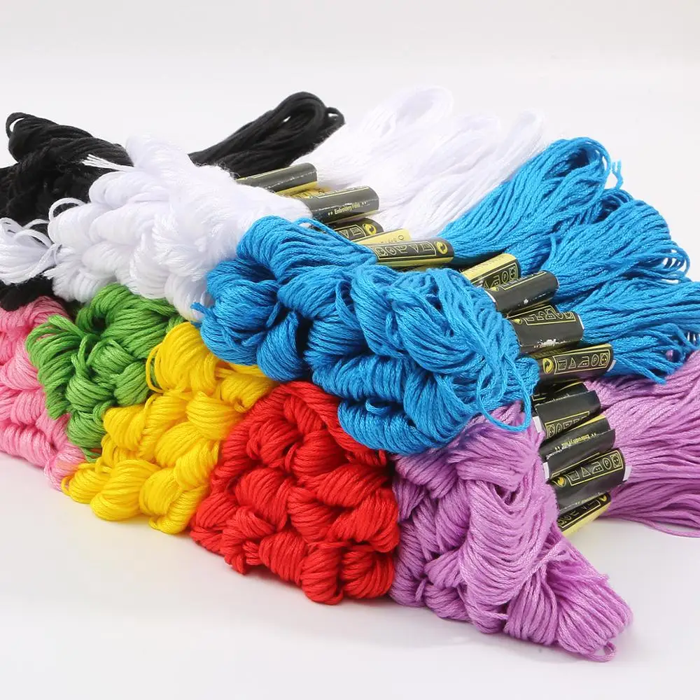 5-10 pcs Anchor Similar DMC embroidery floss Cross Stitch Cotton Embroidery Thread Floss Sewing Skeins Craft Wholesale & Retail