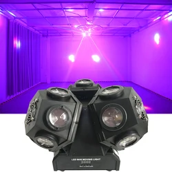 Proiettore laser professionale per fascio di illuminazione scenica DJ 18x10w RGBW Fascio di luce a testa mobile 3 teste Laser RGB per feste di Natale in discoteca