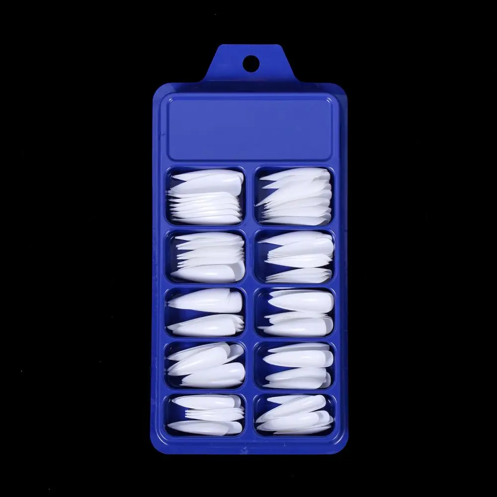 フルスタイルマニキュアアクリルビューティーツールDIYロングスティレットフェイクネイルつけ爪チップ