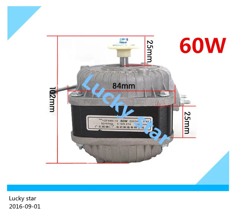 100% nuovo per il buon lavoro di Alta-qualità per Frigorifero motore motore freezer YZF48N-13 60W 220V di pentecoste Frigorifero lama d'aria