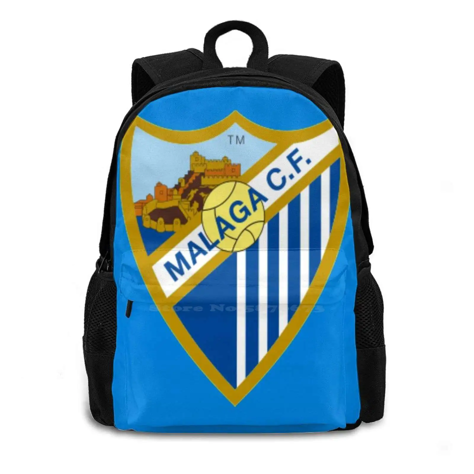 Malaga Women Men Teens Laptop Travel School Bags Malaga Malaga Liga Liga 2 Liga Adelante Football Soccer Sport Club Artist