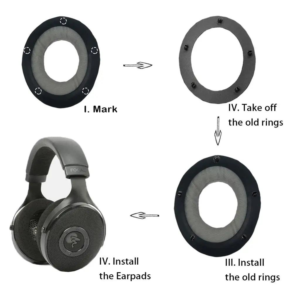 Wyyo-وسادات أذن مخملية ناعمة ، لسماعات الأذن ، واقيات Elear شفافة البؤرية Elex Pro Utopia ، غطاء وسادة أنيق ، DIY