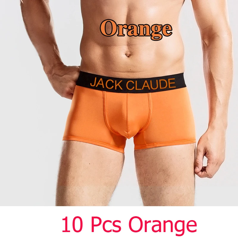 10 Pcs Jack Claude Heren Ondergoed Boxers Merk Mannen Boxer Shorts Modal Sexy Cueca Boxer Mannen 10 Pcs Ondergoed Mannelijke onderbroek