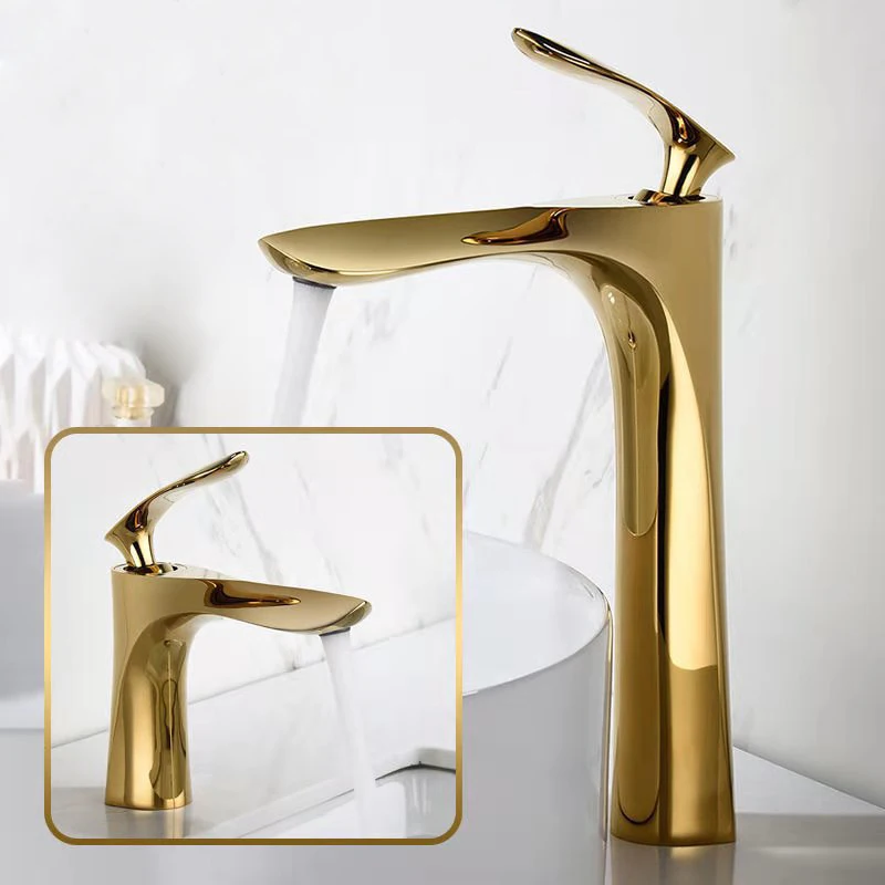 Bathroom Basin Faucet Alloy Material Cold and Hot Water Mixer Waterfall Tap Gold Deck Mounted Toilet Wash Basin Vanity Faucets