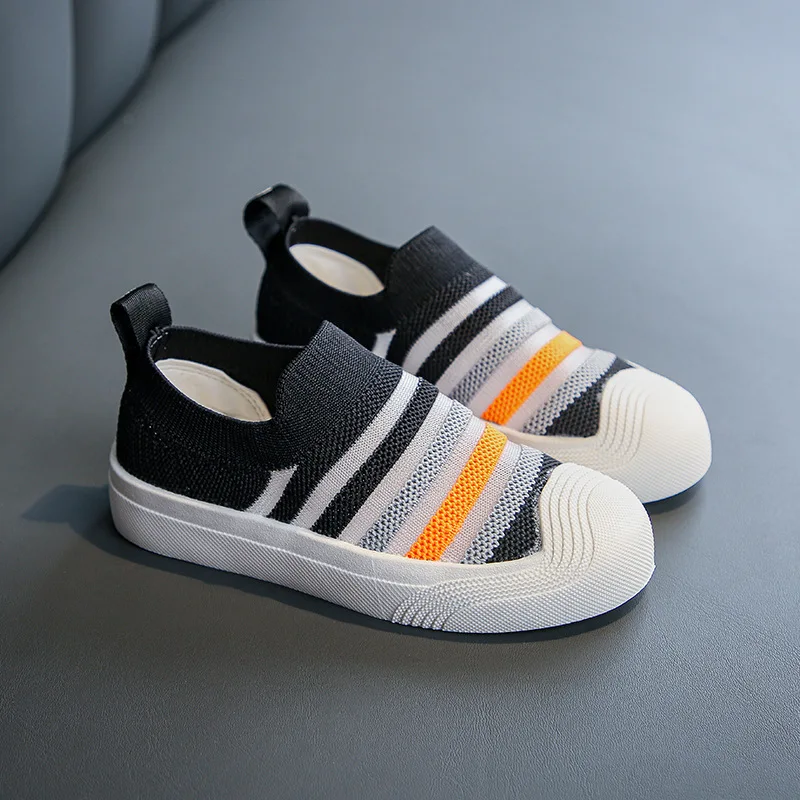 Scarpe Slip-on per bambini scarpe in rete per bambini moda sport Casual Sneakers per bambini traspiranti per ragazze e ragazzi taglia 21-30