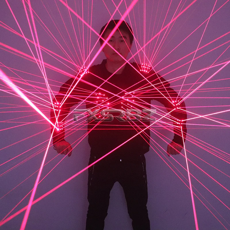 New Laser Armor Costumes Red Laser Waistcoat LED Clothing Laser Man Stage Performance Bar Nightclub Laser Suits Show