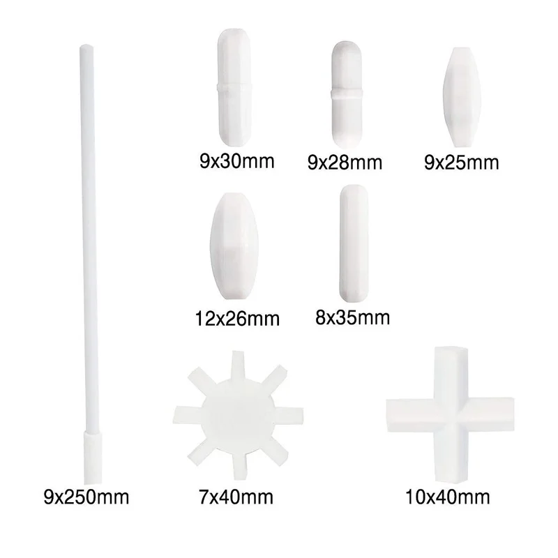 Toolly 8 Pack Magnetische Rührer, Rühren Bars Mischer, Einschließlich 7 Formen + Magnetische Retriever