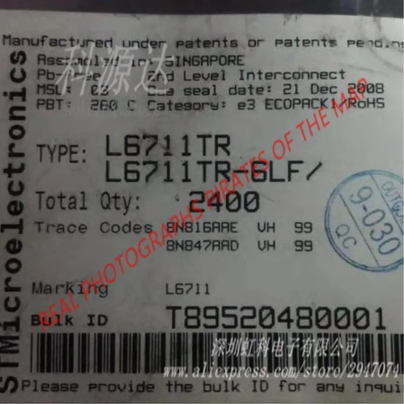 10pcs/lot L6711TR   L6711 TQFP48 In Stock