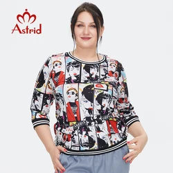 T-shirt da donna astessere 2022 Top in seta Plus Size abbigliamento femminile moda Vintage Anime Cartoon stampa grafica camicette divertenti tendenze