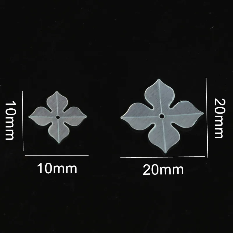 New! Matte Color Lucky Clover DIY Sequins 10mm 20mm Flat Cup Flowers Windmill Sequin Paillette For Jewelry Garments Sewing Craft