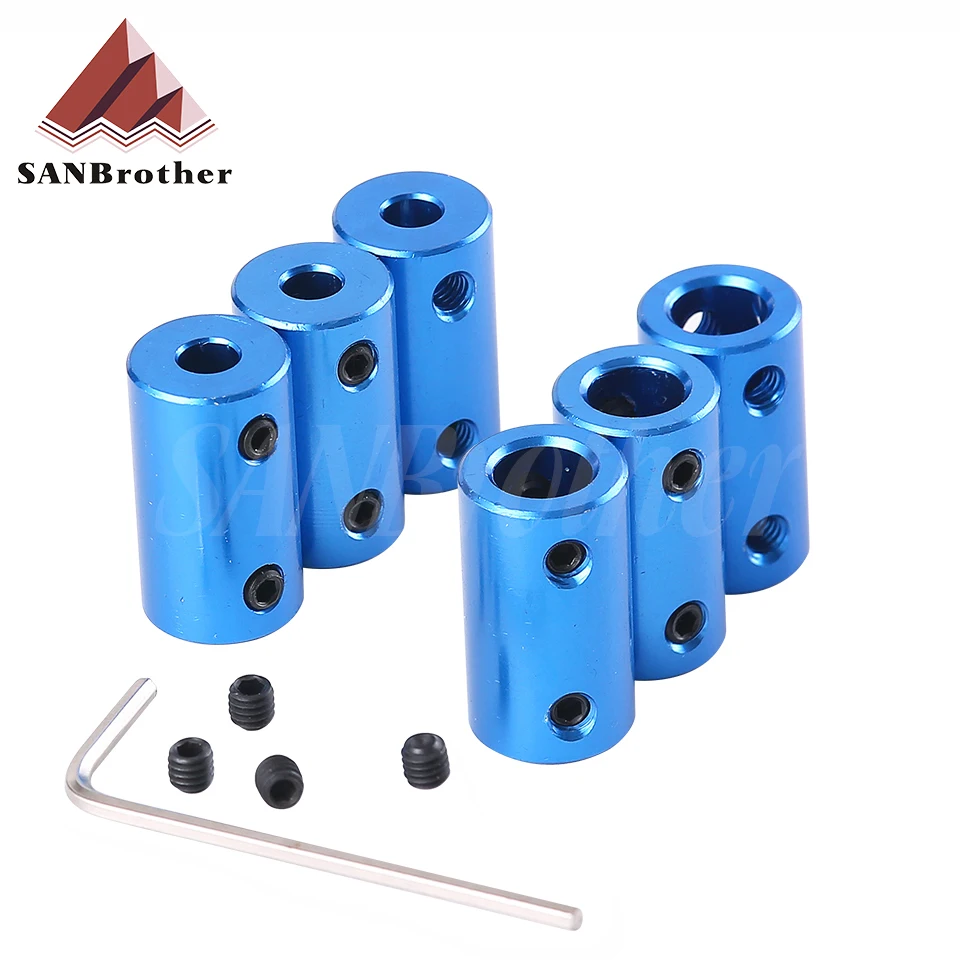 1pc D14L25 Aluminum Alloy Coupling Bore 3*5mm 4*6mm 5*8mm 3D Print Part Blue Flexible Shaft Coupler Screw Part Stepper Motor