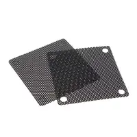 5Pcs/set 40/50/60/70/80/90mm PVC Fan Dust Filter PC Dustproof Case Cuttable Computer Mesh Cover Mesh Black 6