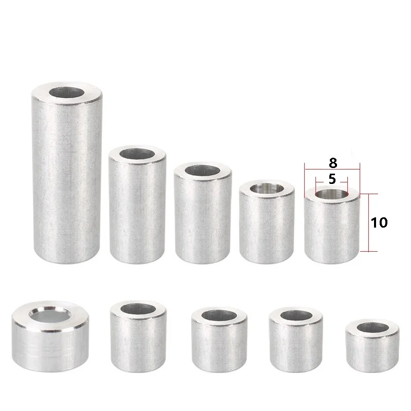 RAMPS 20pcs 3D Printer Parts Aluminium Spacer V-slot Isolation Column Separate Pillar Quarantine Bore 5MM 3D Printer