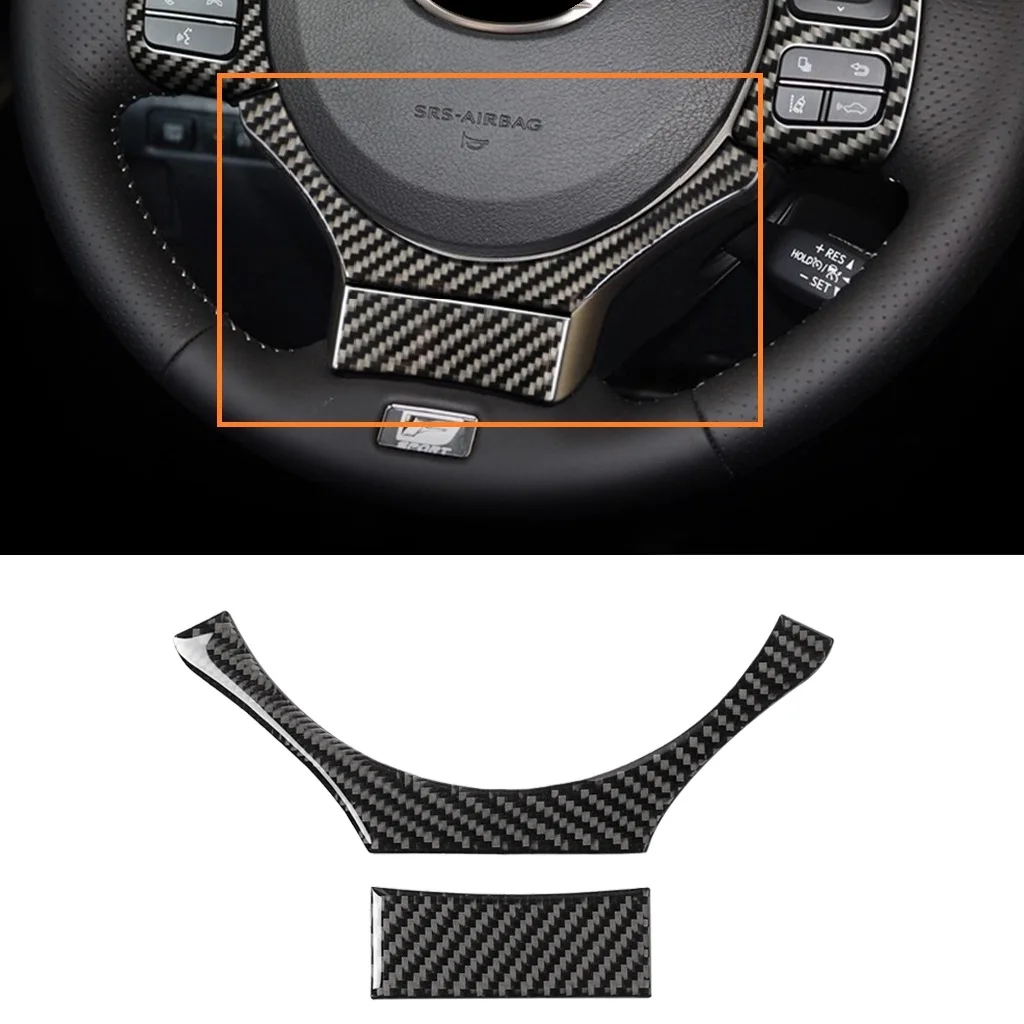 

Carbon fiber Steering wheel U type cover trim Car Interior Accessories For Lexus NX200T 200 300h 2014-2019