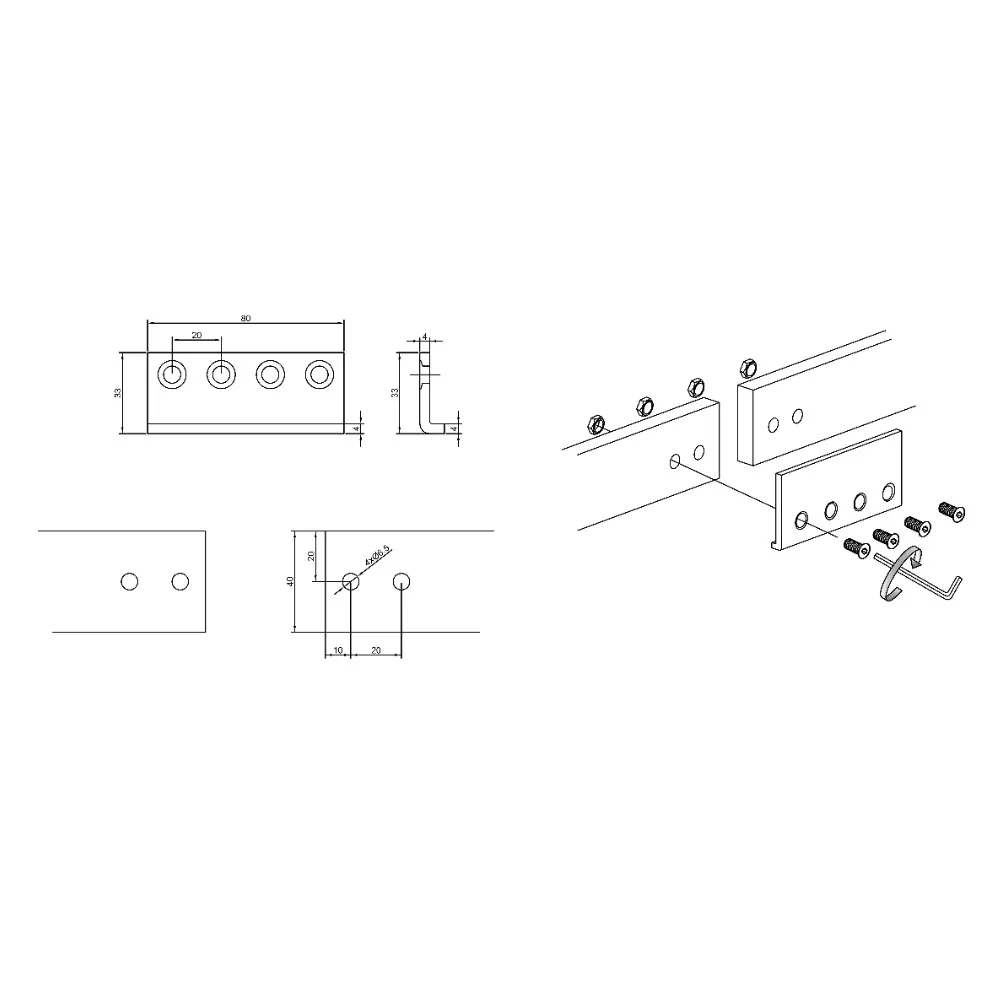 Rustic Interior Sliding Barn Door Hardware Track Connector