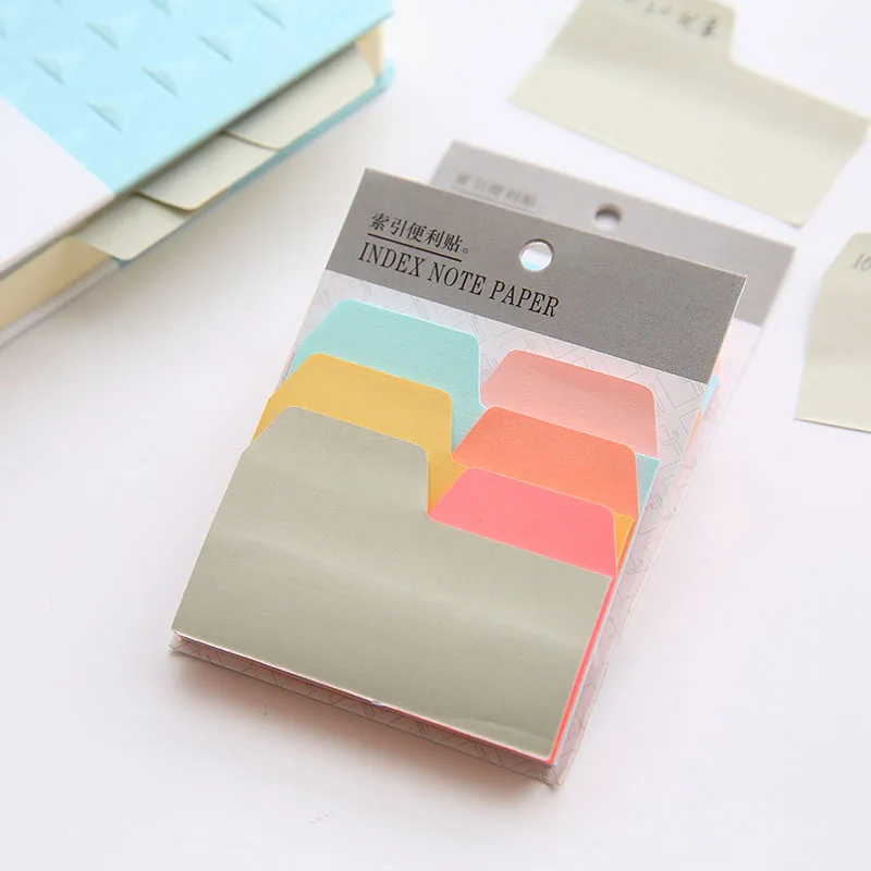 Index Sticky Note 6 Color 90 Sheet Memo Pads Mini Color Label Tag Sticker for Diary Post Marker Office School Supplies F188