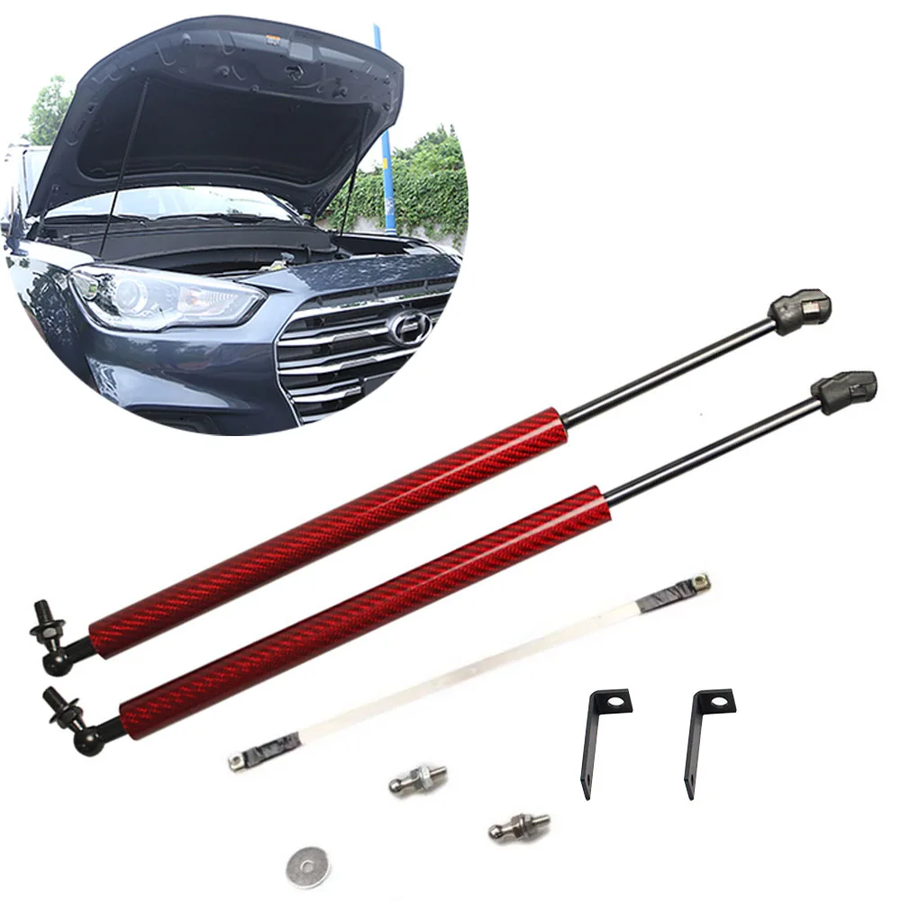 for Hyundai IX35 Tucson TL 2015-2021 Front Hood Bonnet Modify carbon fiber Gas Struts Lift Support Shock Damper  Absorber