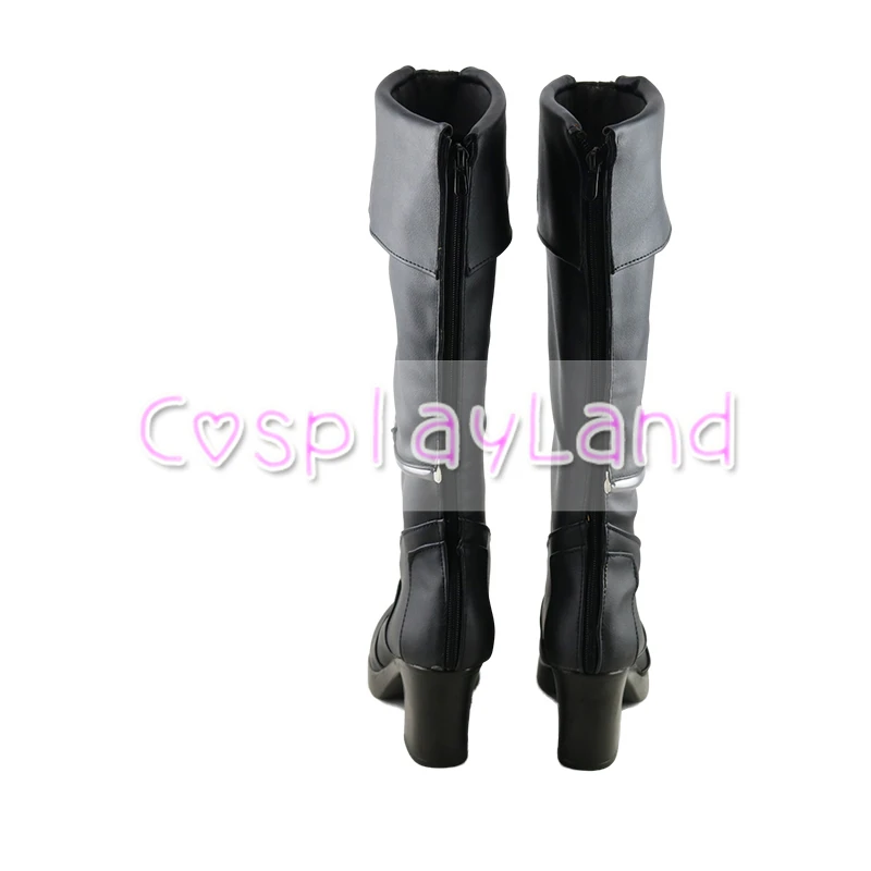 Jogo Valorant Sage Cosplay Botas para Mulheres, Sapatos De Couro, Acessórios De Festa De Halloween, Sapatos De Salto Alto