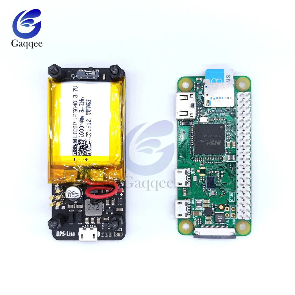 New UPS Lite V1.2 UPS Power HAT Board With 1000mAh Polymer Lithium Battery Electricity Detection For Raspberry Pi Zero