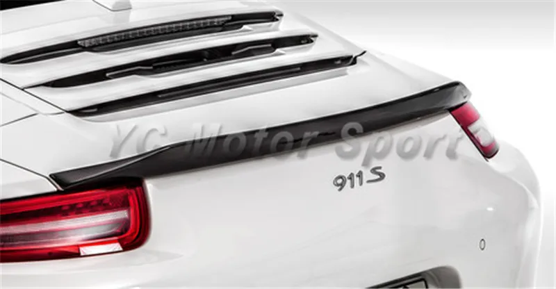 Car Accessories Carbon Fiber VRS 911 V-RT Style Trunk Spoiler Fit For 2012-2015 Carrera 911 991 Rear Wing