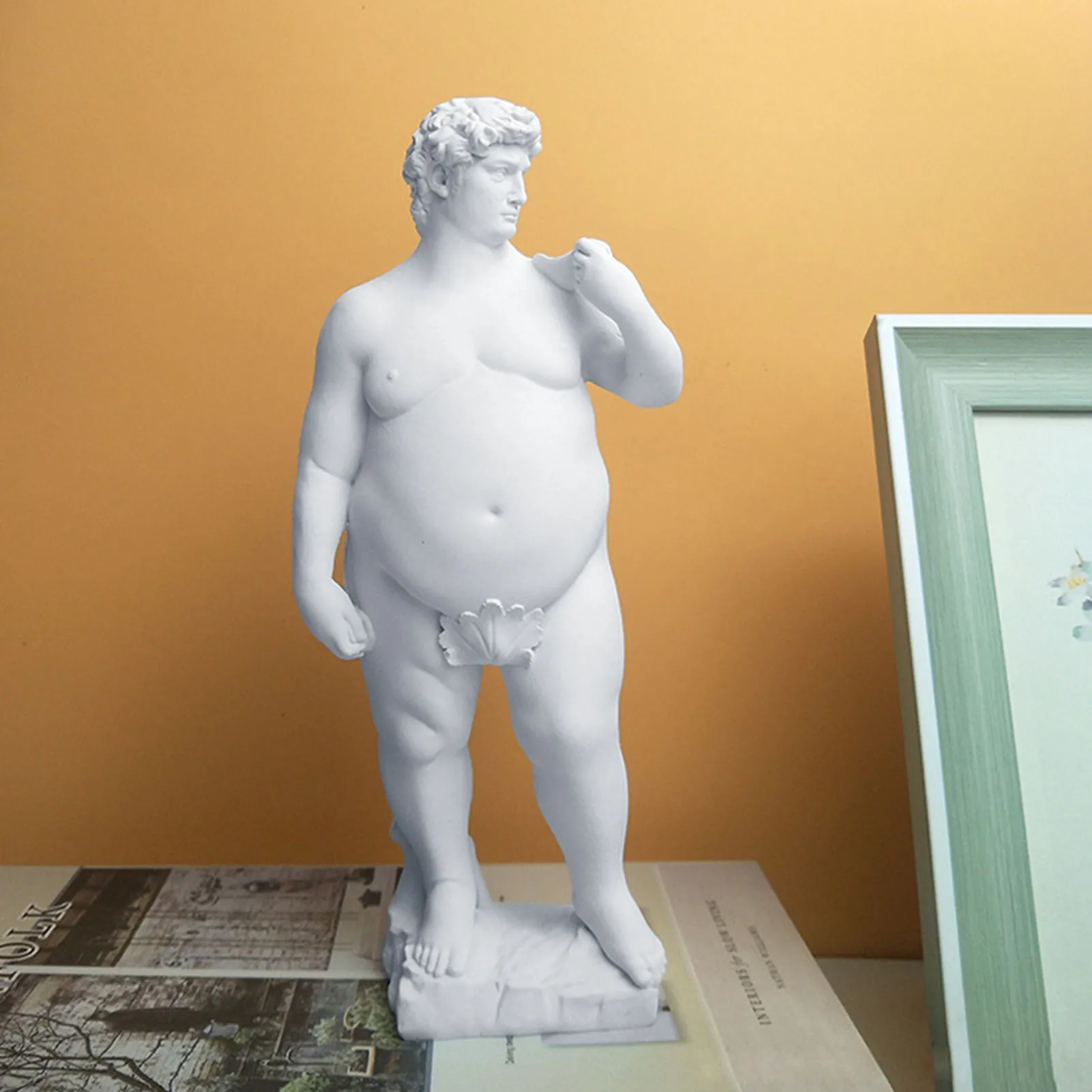 Fat David Statue Figurines Art Sculpture Resin Craft Home Garden Decor Ornaments Decoration Living