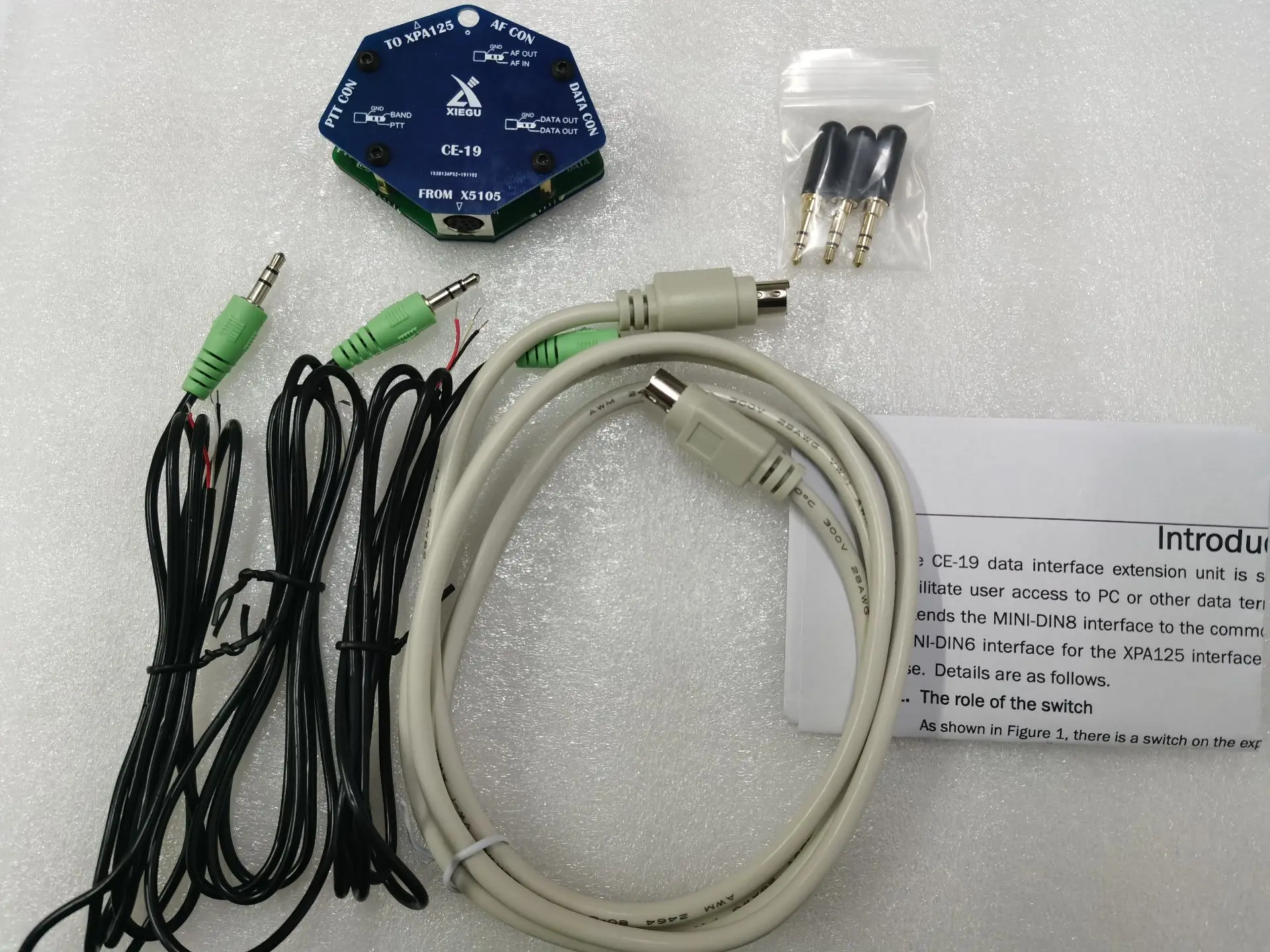 Oryginalny Xiegu CE-19 CE19 interfejs danych karta rozszerzeń dla XIEGU G90 X5105 ACC PTT XPA125