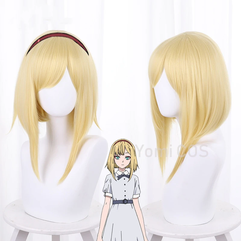 Anime Takt Op.Destiny Cosplay Wig Symphony No.5 In C Minor Op.67 Costume Destiny Headgear Yellow Bob Short Hair Anime Headwear