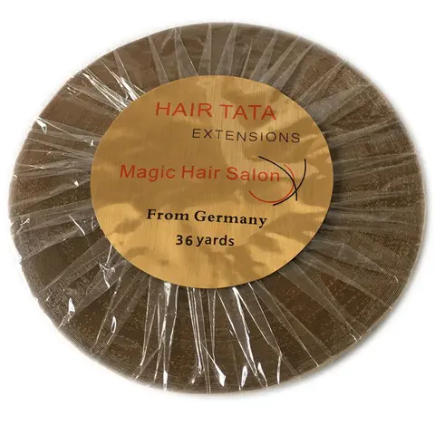 1 Rolle 36 Yards Breite 1 cm Doppelseitig klebendes Haarverlängerungsband TATA Haarverlängerungs-Stützband für Band-Haarverlängerung