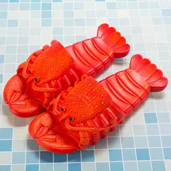 2022 Runway Lobster Slippers Unisex Men Funny Slides Animal Fishing Flops For Boys Summer Slippers Beach Shoes Man Mules mujer